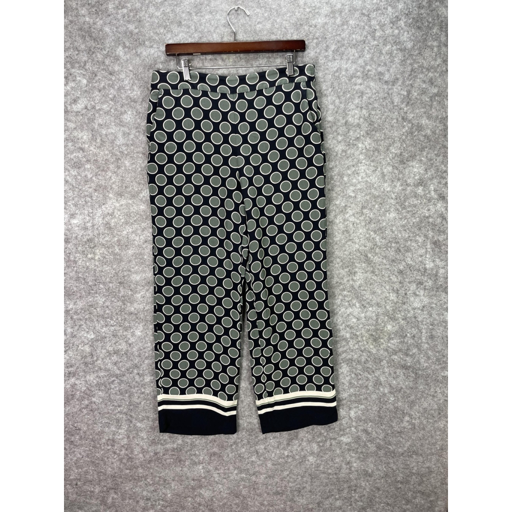 Ann Taylor Black and White Polka Dot Cropped Pants